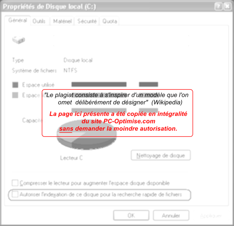 D&eacute;sactivation de l&acute;indexation des fichiers