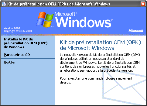 Kit de Pr&eacute;installation OEM